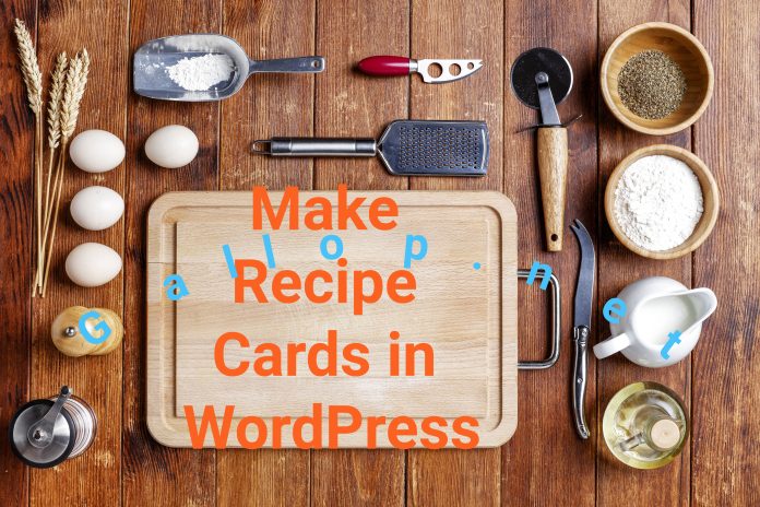 Make Recipe Cards in WordPress